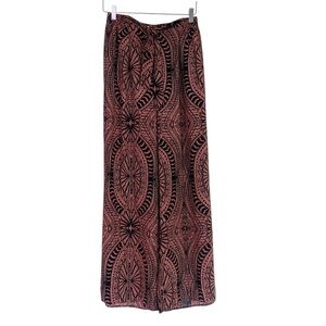 Norah Print Wide Leg Pull On Pants Size S